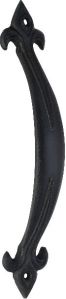 Black cast iron pull handle