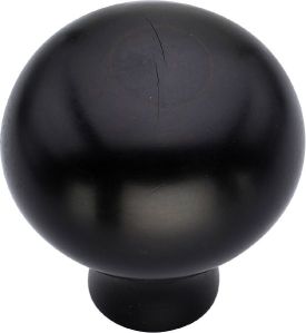 Black round wooden door knobs