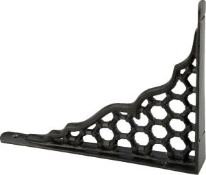 Black textured cast iron self bracket
