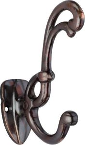 Brown cast iron coat hook
