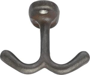 Ceiling black cast iron coat hook