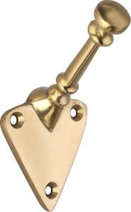 Decorative brass coat hook