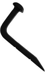 Matte black Cast Iron Railway Spike Coat Hook