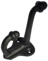 Matte black small coat hook