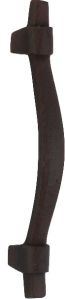 Rustic cast iron black door handle