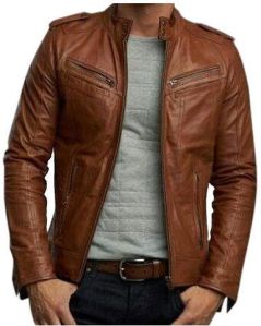 Mens Brown Leather Jacket