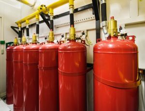 gas based fire suppression systems