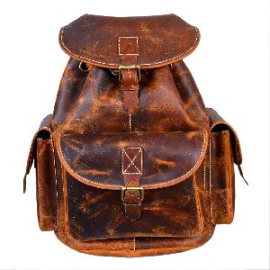 Leather Backpack Bag