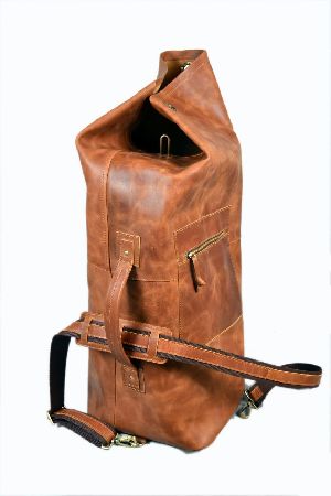SPLLB -5010 Leather Military Duffle Bag