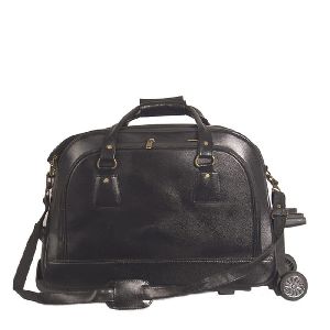 SPLLB -5016 Leather Luggage Trolley Bag