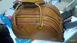 SPLLB -5017 Leather Luggage Trolley Bag