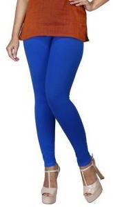 Supra Blue Cotton Lycra Kali Ankle Length Leggings