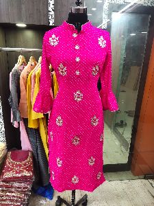 Gota Patti Party Wear Kurti