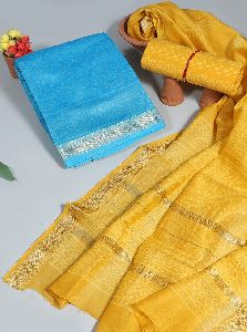 Ikkat Printed Dress Material