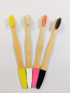 Multicolor Bamboo Toothbrush