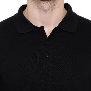 Mens Black Polo T-Shirt