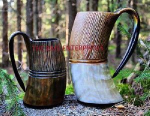 Viking Drinking Horn Mug Set