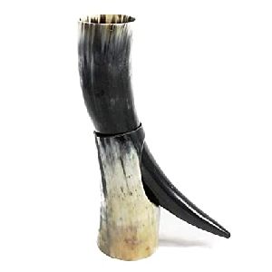 Viking Drinking Horn With Stand