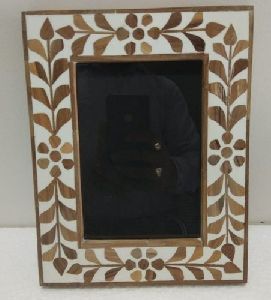 Wood Inlay Photo Frame