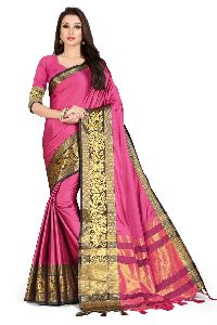 cotten silk saree