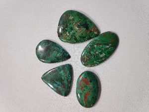 Natural chrysocolla cabochon