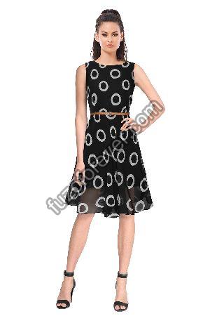 Black Ring Designer Dress