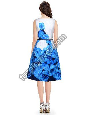 Blue Eliza Designer Dress