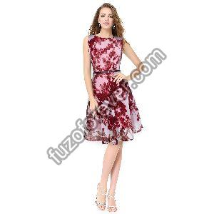Maroon Badal Designer Dress