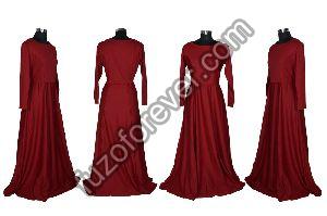 Maroon Zorba 101 Designer Gown