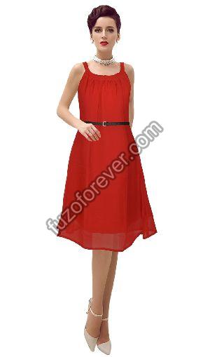 Red Isha 82 Designer Dress