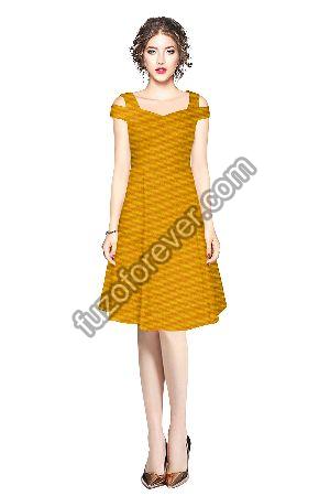 Yellow Isha 205 Designer Dress