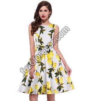 Yellow Lemon Designer Dress