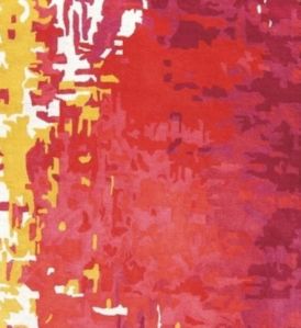 Multicolor Decorative Wool Carpet