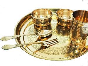 Brass Thali Set