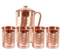 Copper Jug Glass Set