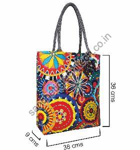Canvas Tote Bag STB007- Wheel Pattern