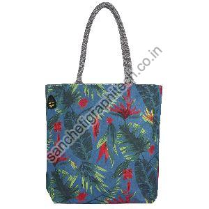 Canvas Tote Bag STB015- Tropical Leaves