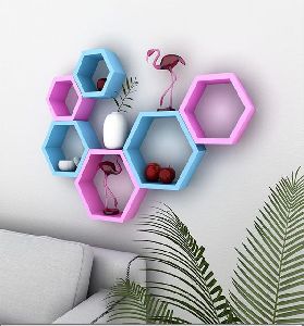 Hexagonal Wall Shelves
