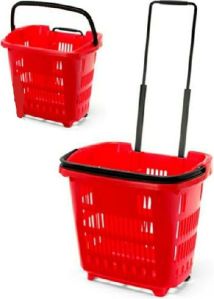 plastic shopping trolley