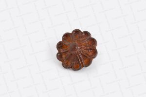 Cast Iron 45mm Rustic Flower Design Cabinet Knob