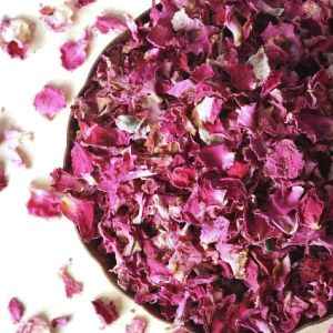 dried pink rose petals