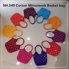 Handloom Mirror Work Bags