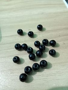 6mm Black mathri Glass Bead