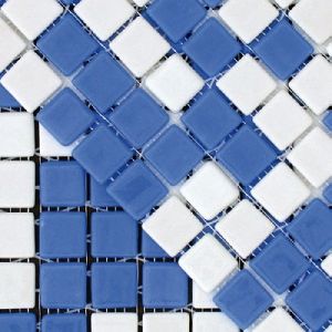 recycled swimming pool glass mosaic tiles