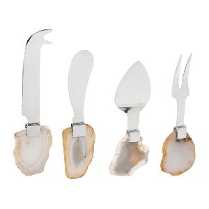 Agate Cheese Knives Set