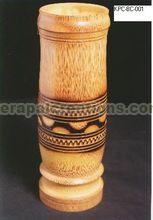 Carved Bamboo Cups Jars