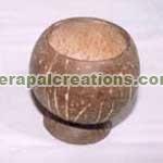 Coconut Shell Mug without Handle