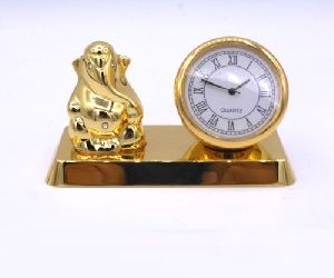 Golden God Ganesh Clock