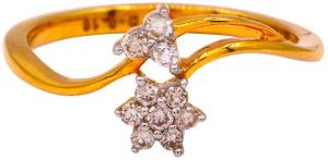 14K Hallmark Solid Gold Diamond Ring