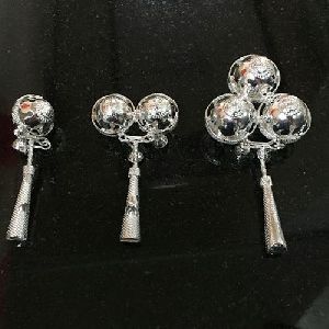 Silver Baby Rattle